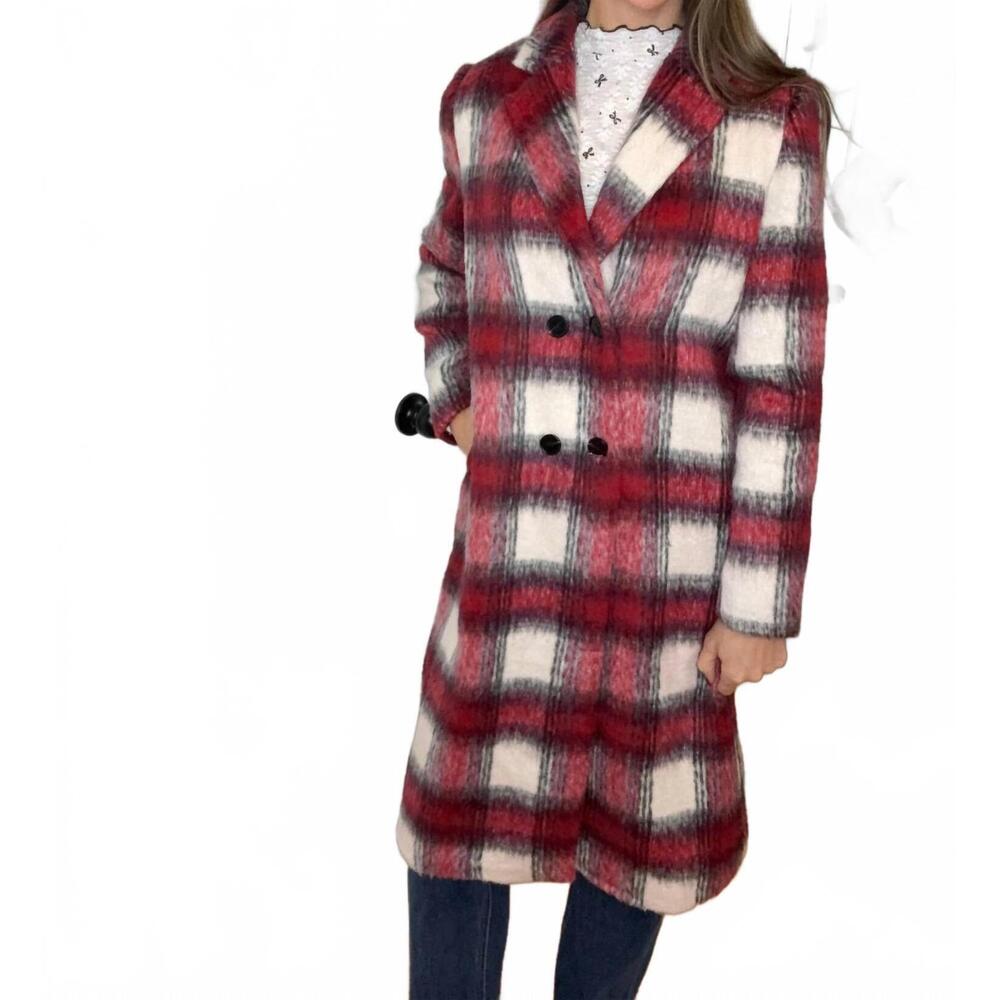 NEW VOCAL APPAREL raelynn plaid winter jacket in plaid